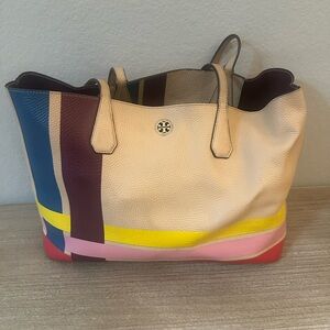 Tory Burch Colorful Leather Tote